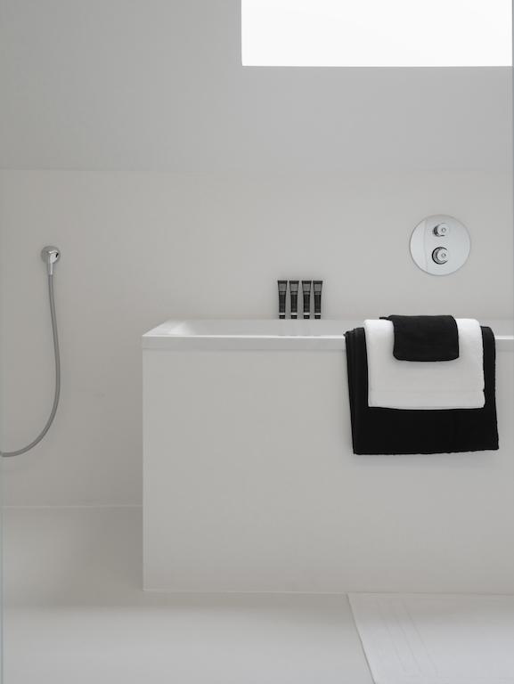 Maison Nationale City Flats & Suites แอนต์เวิร์ป ห้อง รูปภาพ A shower bath