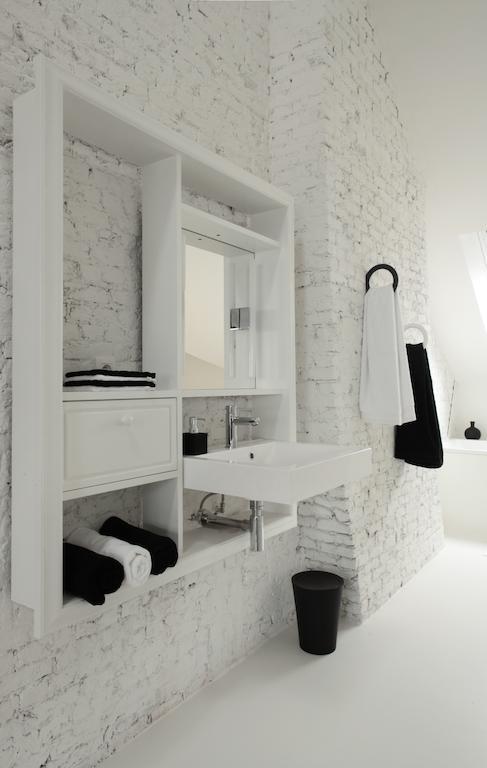 Maison Nationale City Flats & Suites แอนต์เวิร์ป ห้อง รูปภาพ Bathroom